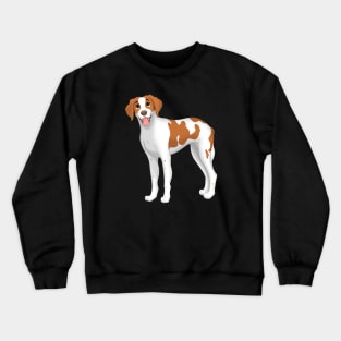 Brittany Dog Crewneck Sweatshirt